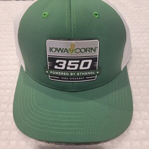 Nascar Iowa Corn 350 Green and White Cap